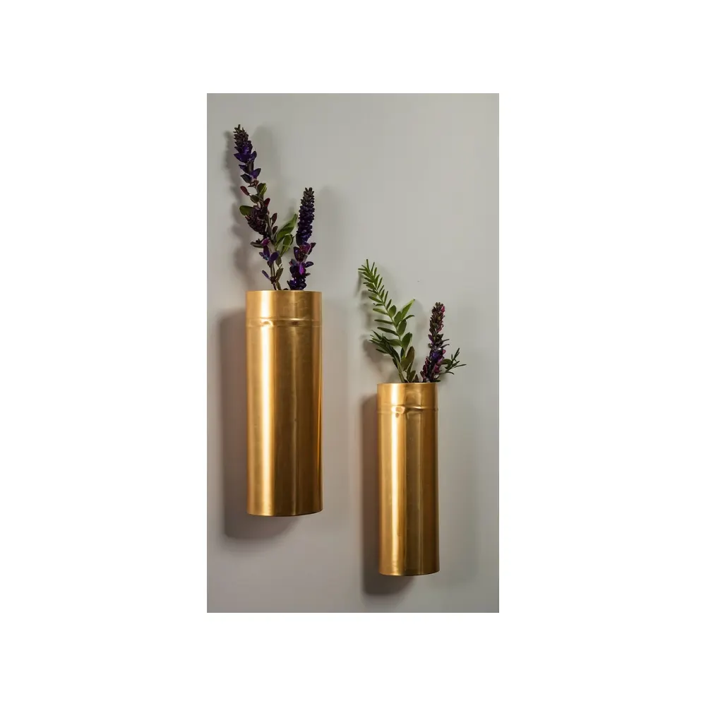 Modern Brass Wall Hanging Planter