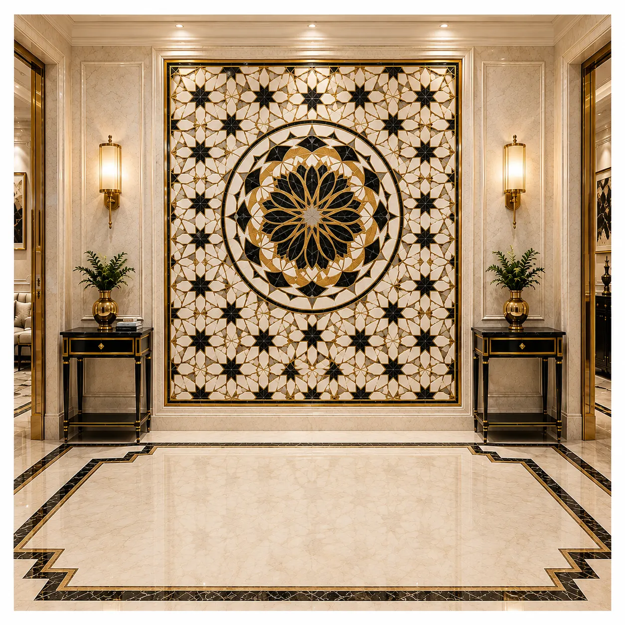 Islamic Geometric Wall Inlay