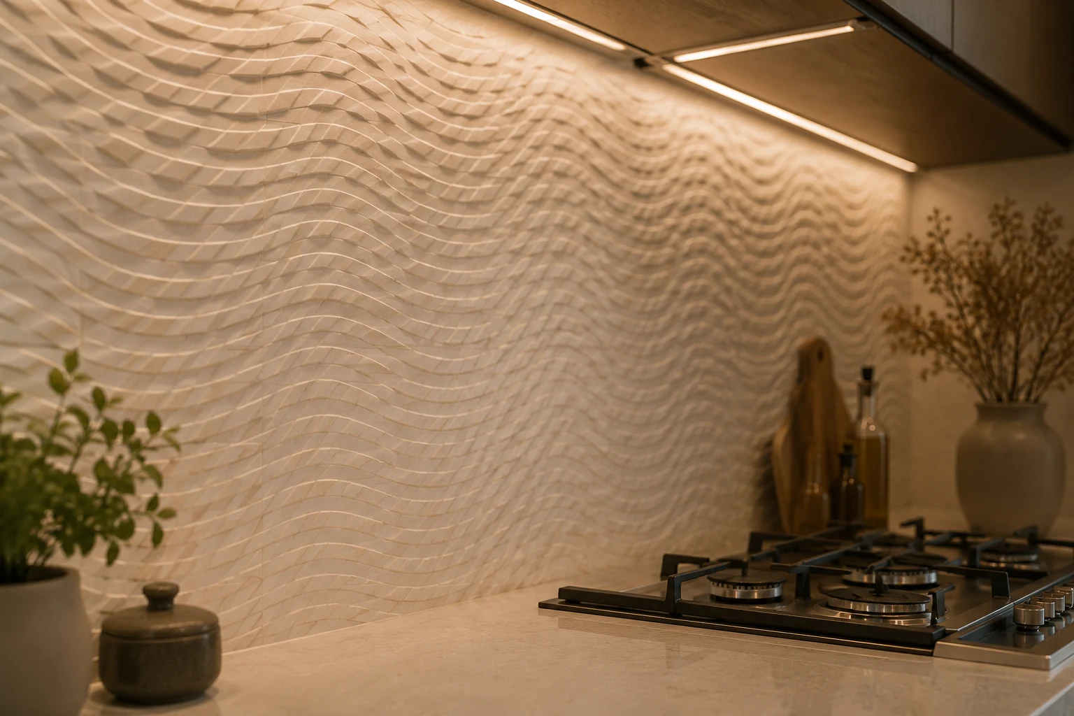 FlowWave 3D Stone Wall Panel